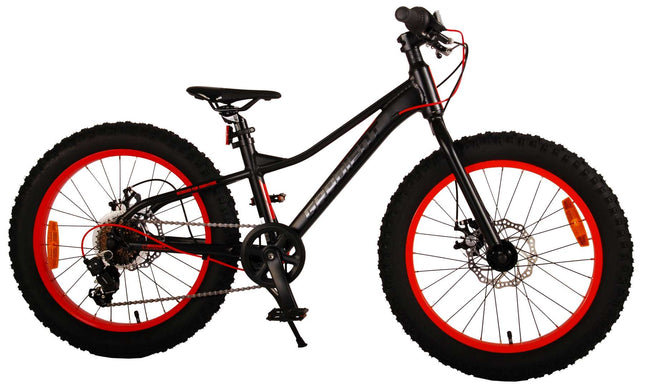 Kinderfiets 20 inch Volare Gradient 6 speed - zwart/oranje/rood