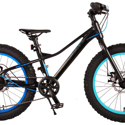 Kinderfiets 20 inch Volare Gradient 6-speed - zwart/blauw/aqua