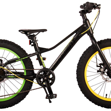 Kinderfiets 20 inch Volare Gradient 6 speed - zwart/geel/groen