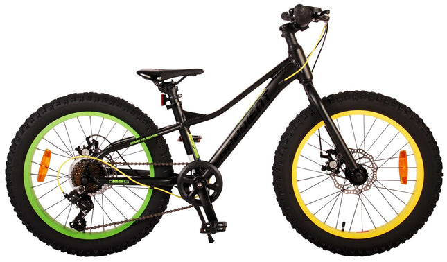 Kinderfiets 20 inch Volare Gradient 6 speed - zwart/geel/groen
