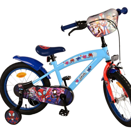 Kinderfiets 16" Volare Spidey - blauw / rood