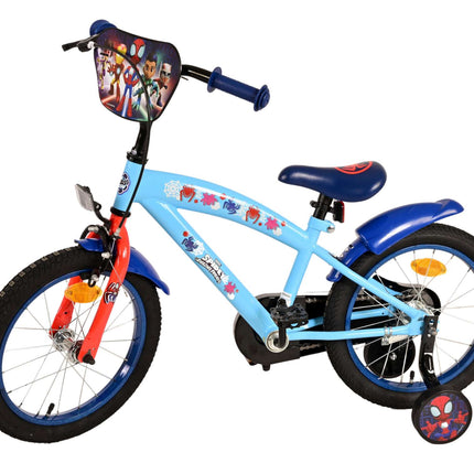 Kinderfiets 16" Volare Spidey - blauw / rood