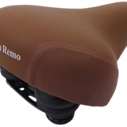 Fietszadel Selle San Remo Citybike met hoekbescherming - retro bruin