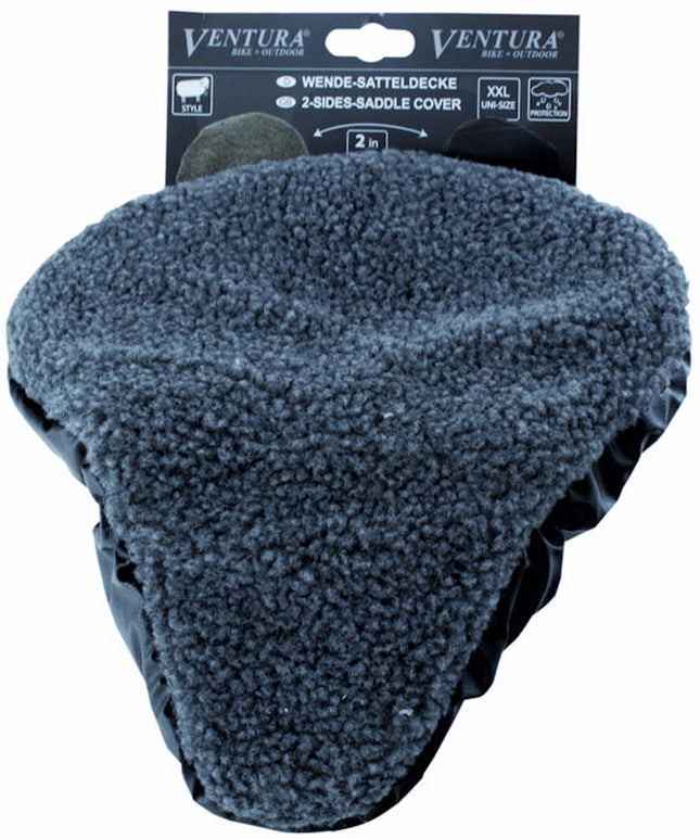 Zadeldek M-Wave Schapenvacht / Skai  (2-kanten bruikbaar)