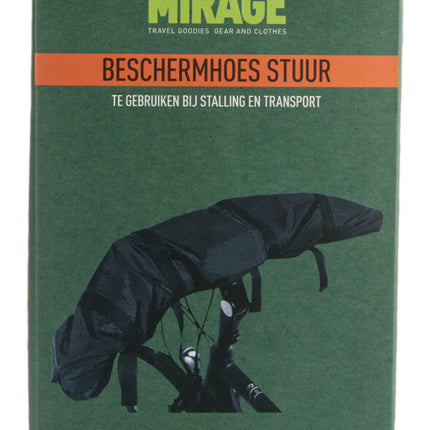 Beschermhoes Mirage Undercover voor fietsstuur zwart - afbeelding 2