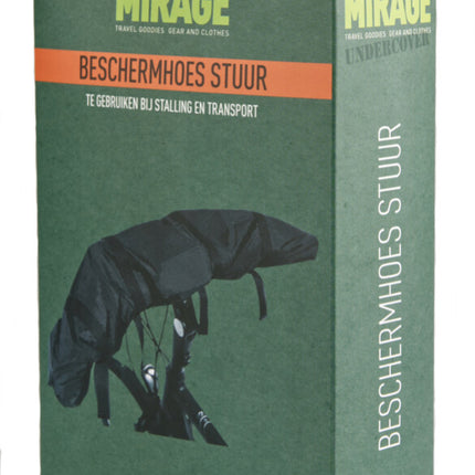 Beschermhoes Mirage Undercover voor fietsstuur zwart - afbeelding 3