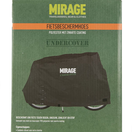 Beschermhoes Mirage Undercover voor fiets 170D zwart polyester