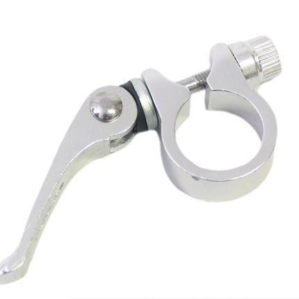 Collier de serrage de tige de selle Ergotec SCQ-080 ø28.6 mm aluminium avec blocage rapide - argent