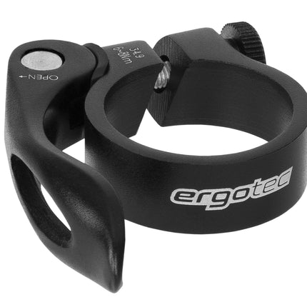 Zadelpenklem Ergotec SCQ-0100 ø31,8 mm aluminium met snelspanner - zwart - afbeelding 2
