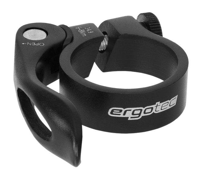 Zadelpenklem Ergotec SCQ-0100 ø31,8 mm aluminium met snelspanner - zwart - afbeelding 2