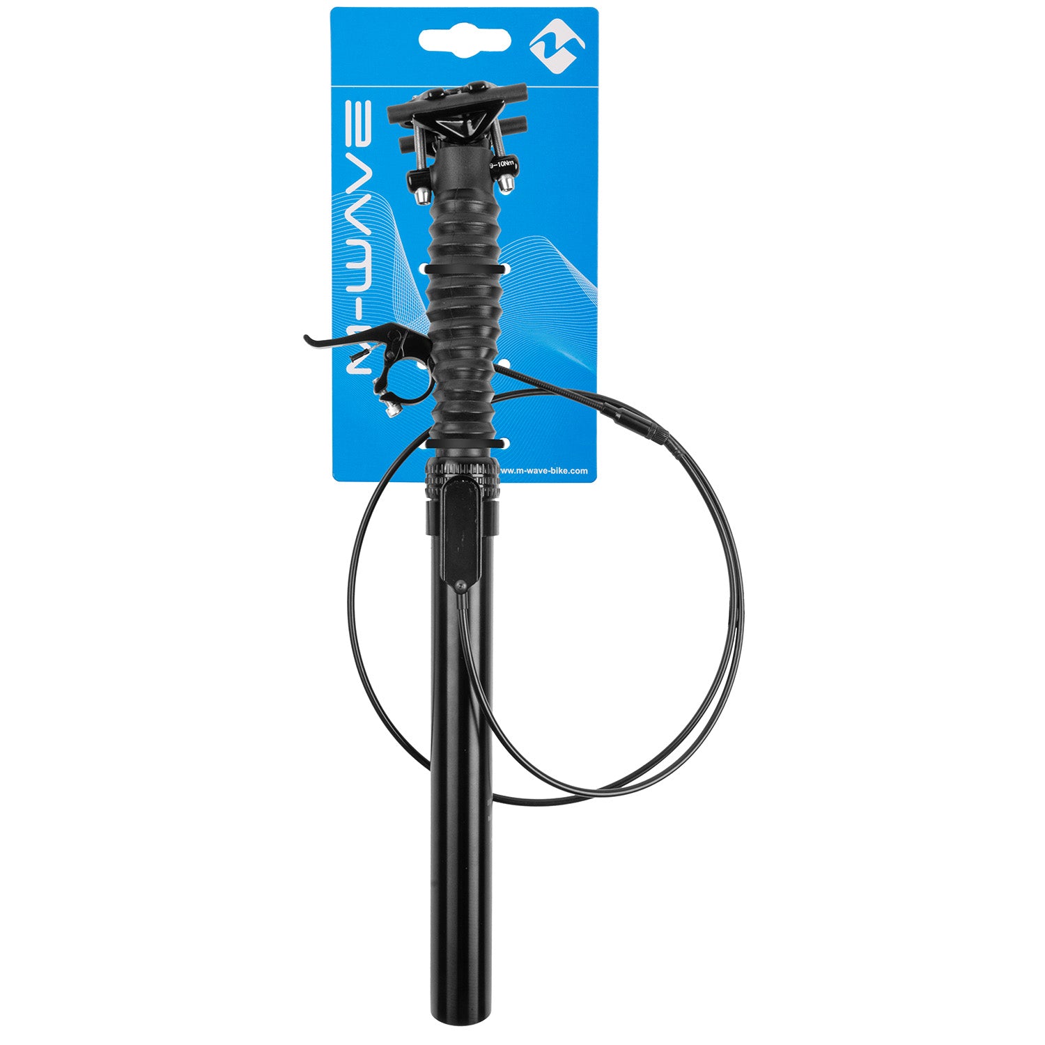 Dropper zadelpen M-Wave SP110-ADJ - ø31,6 mm / 445 mm in hoogte verstelbaar - zwart