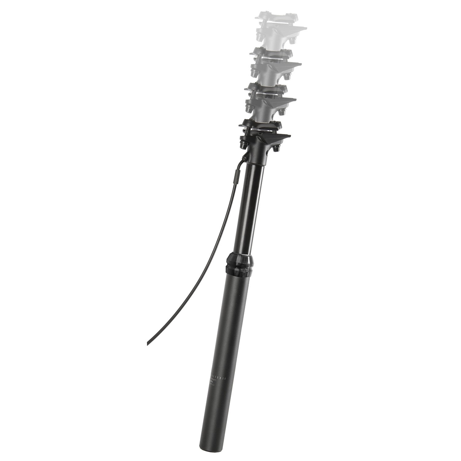 Dropper zadelpen M-Wave Levitate EX 0-125 mm in hoogte verstelbaar ø30.9mm / 475 mm