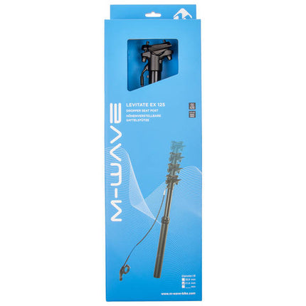 Dropper seatpost M-Wave Levitate EX 0-125 mm height adjustable ø30.9 mm / 475 mm