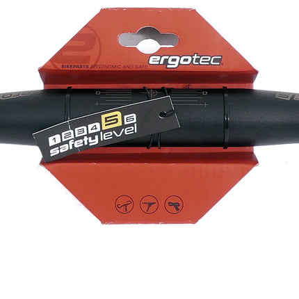 Stuur Ergotec Ladytown ø31.8mm x 620 mm 16 mm rise - zwart gezandstraald - afbeelding 2