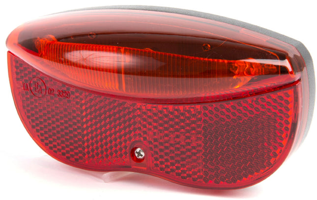 Dragerachterlicht IKZI 3x LED 80mm  boutafstand met E4 goedgekeurde reflector - rood