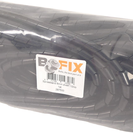 Kabel/Framebeschermer spiraal - 8mm / 10meter - zwart
