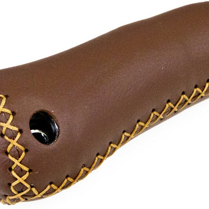 Handvat Gazelle 119mm aero leder bruin