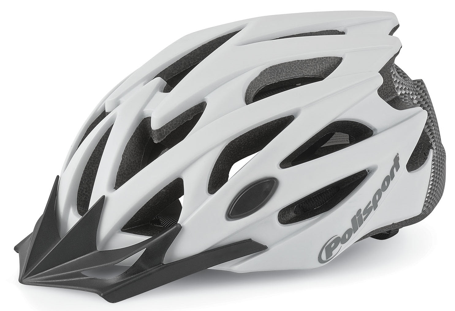 Fietshelm Polisport Twig M 55-58 cm - wit / mat carbon