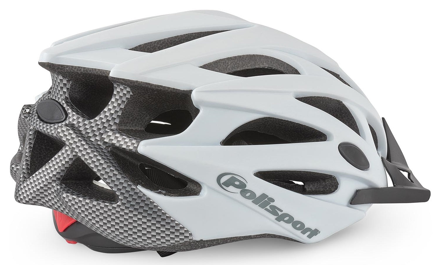 Fietshelm Polisport Twig M 55-58 cm - wit / mat carbon