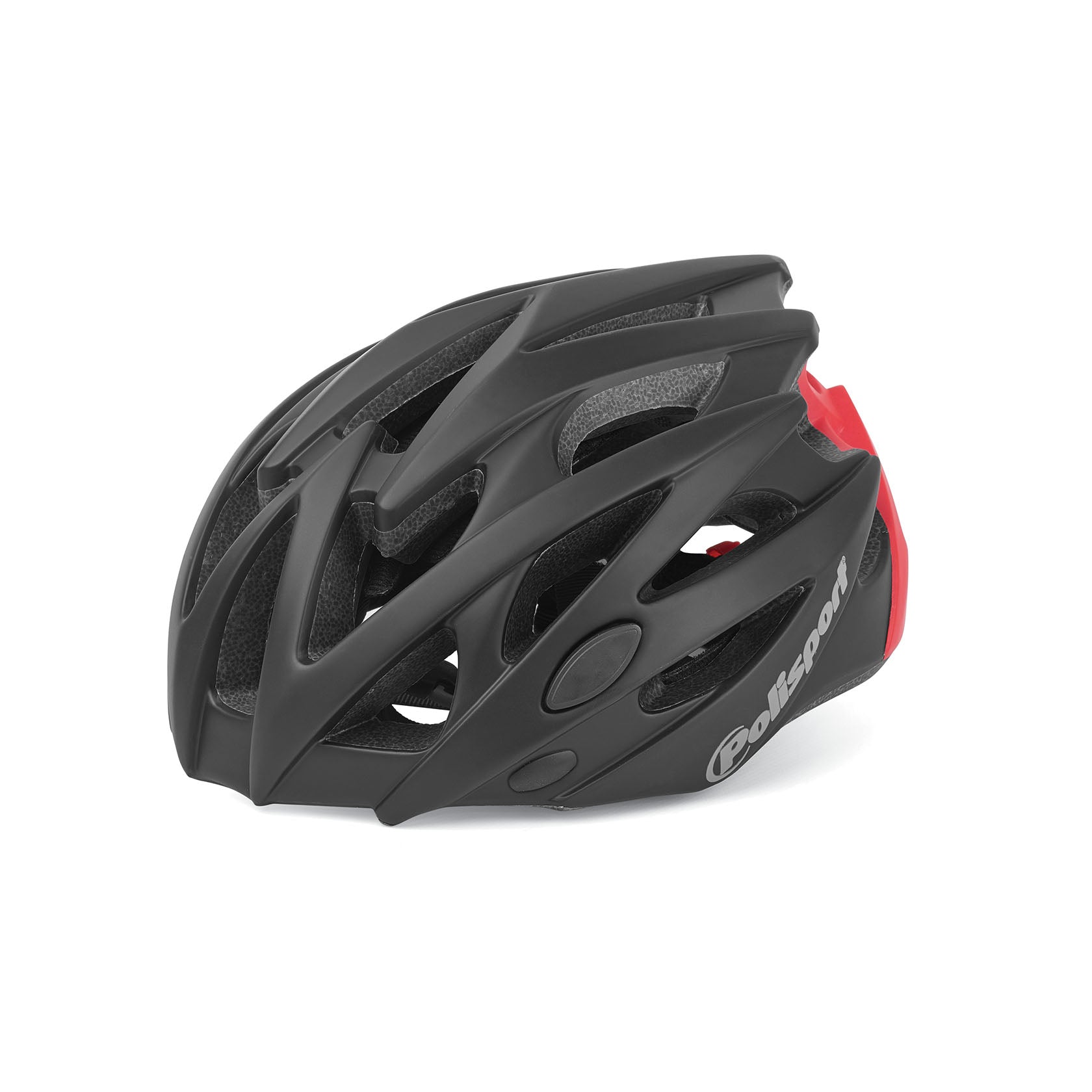 Fietshelm Polisport Twig L 58-61 cm - zwart / mat rood