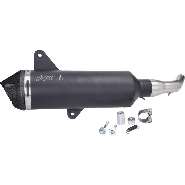 uitlaat polini euro-4 vespa zwart gts 300, gtv 300 190.0073