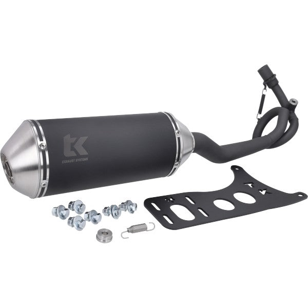 uitlaat Turbokit (made in EU) e-keur 3v '18-'19 zwart sprint 125 4t, vespa, primavera 125 4t