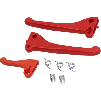 brake lever set + start lever red moped Vespa