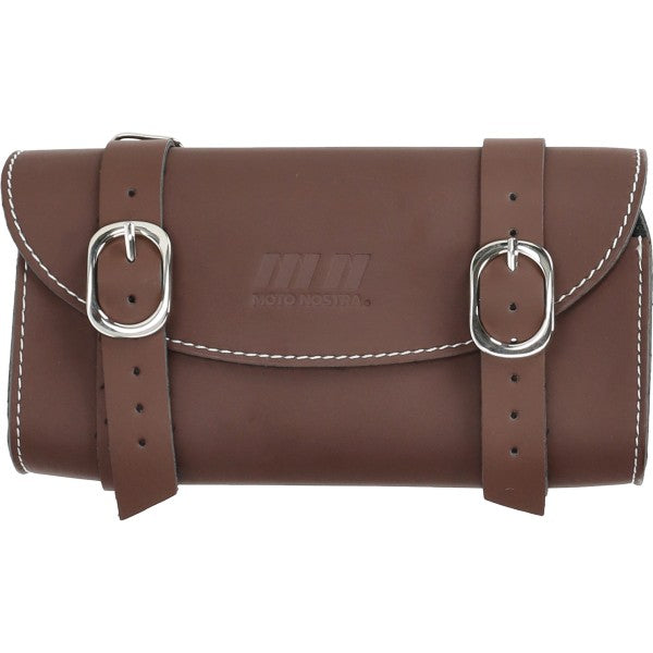 gereedschaptas Moto-Nostra zadeltas stuurtas bruin bromfiets, bromfiets vespa, camino, kreidler, puch, puch maxi, zundapp