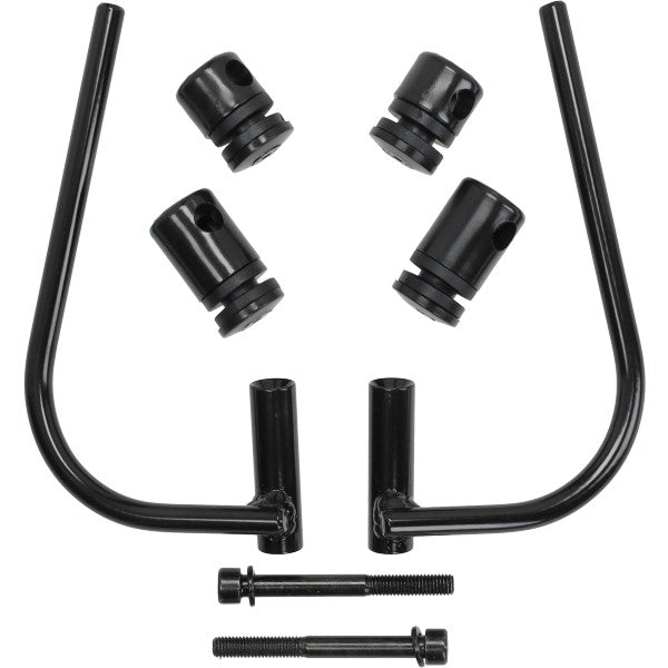 bevestigingset Regia windscherm laag model zwart piaggio, zip