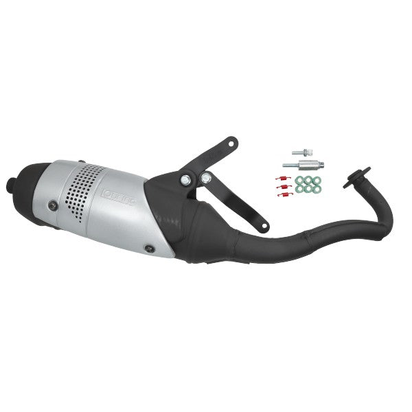uitlaat Leovince touring zwart runner, zip fr 5562