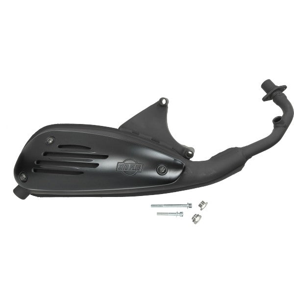 uitlaat Sitoplus euro-4/5 zwart piaggio, primavera, sprint, zip, liberty 4t 0749b