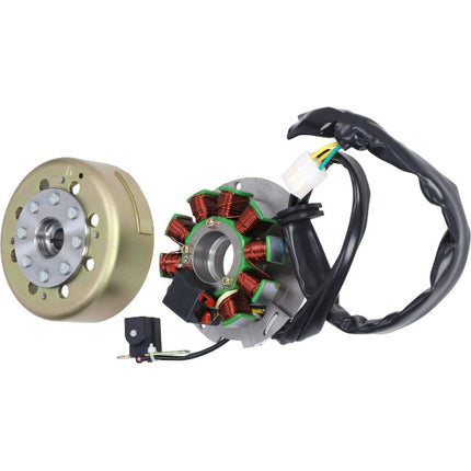 ignition+flywheel fast-arrow original model skipper 125cc, sr 125/150, typhoon 125cc