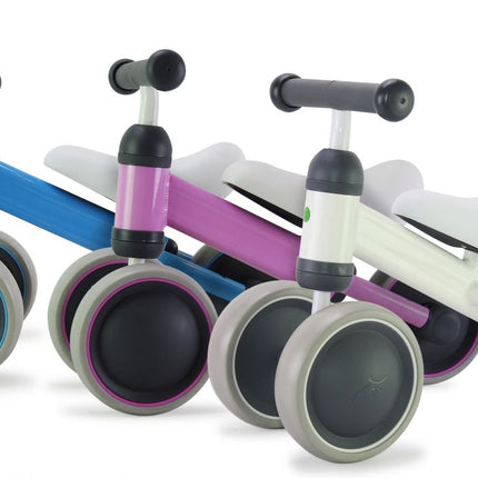 Loopfiets Pex Kids scooter Tri-Bike 6" staal - roze