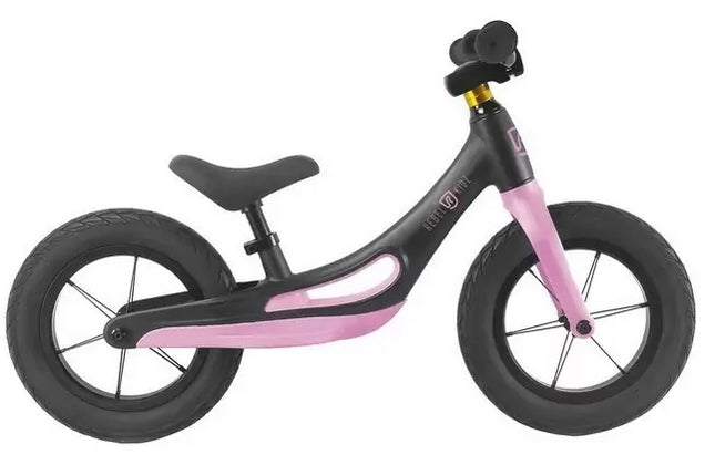 Loopfiets 12,5" Rebel Kidz Magnesium - zwart / roze