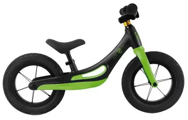 Loopfiets 12,5" Rebel Kidz Magnesium - zwart / groen