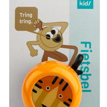 Fietsbel PexKids Tiger - geel/zwart