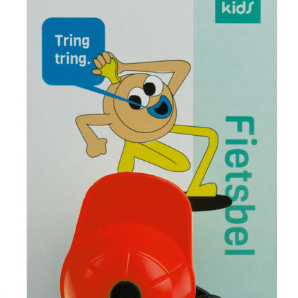 Fietsbel PexKids Pietje met gele of rode pet