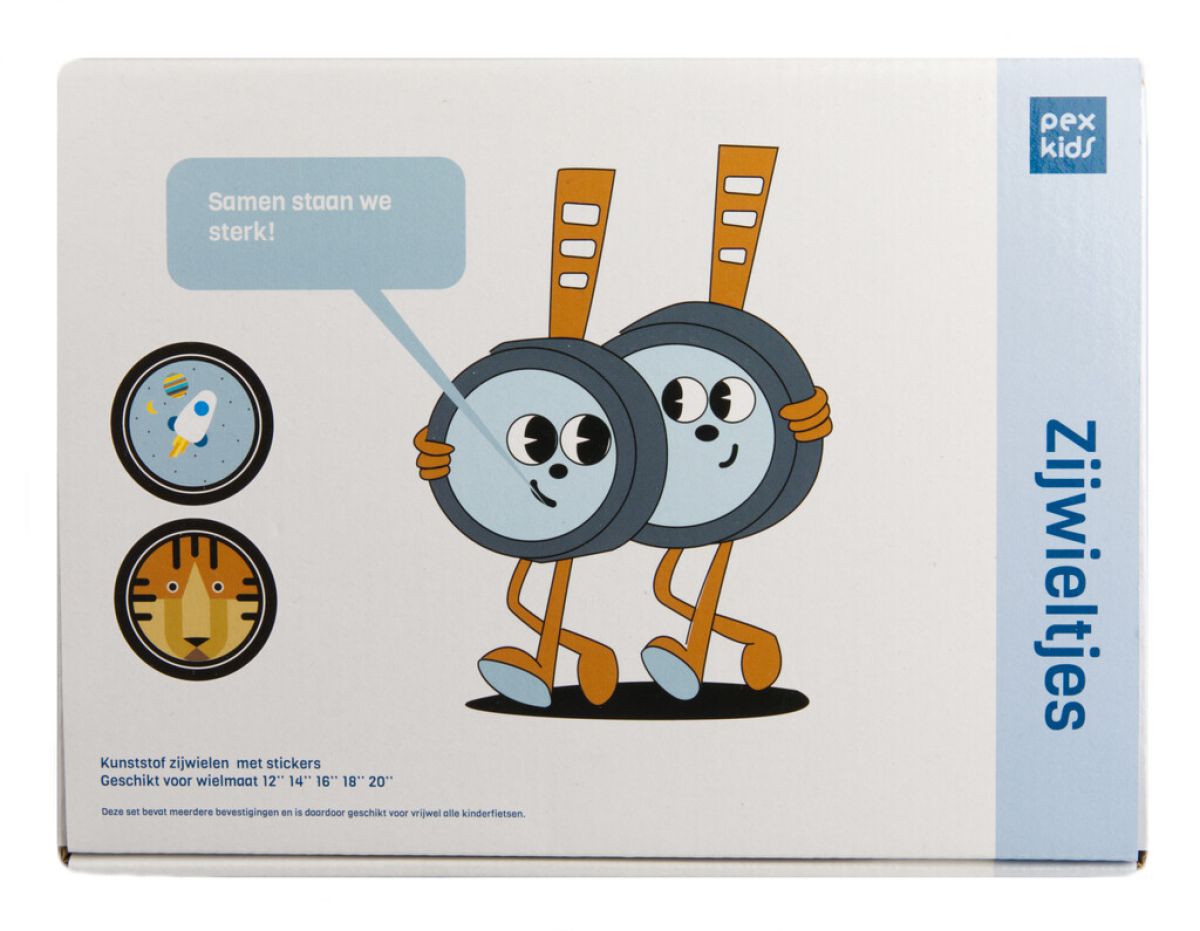 Zijwielen 12~20" PexKids Rocket/Tiger - blauw
