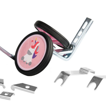 Zijwielen 12~20" PexKids Unicorn/Panda - roze - afbeelding 2