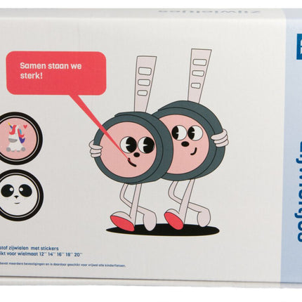 Zijwielen 12~20" PexKids Unicorn/Panda - roze - afbeelding 3