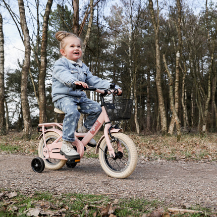 Kinderfiets Kyoso Sparkle 12 inch met remnaaf - mat roze - afbeelding 3
