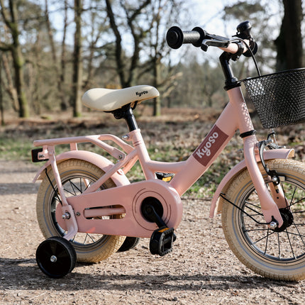 Kinderfiets Kyoso Sparkle 12 inch met remnaaf - mat roze - afbeelding 6