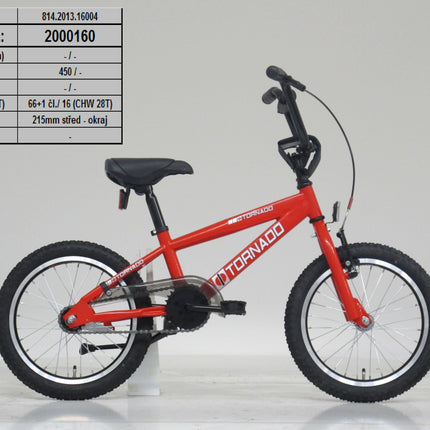 BMX Fiets Royal-Bugatti Tornado 16 inch - Rood
