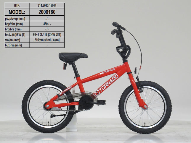 BMX Fiets Royal-Bugatti Tornado 16 inch - Rood