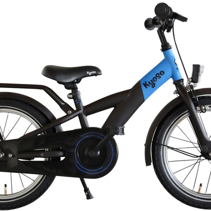 Kinderfiets Kyoso X-Rider 16 inch met remnaaf - zwart/blauw