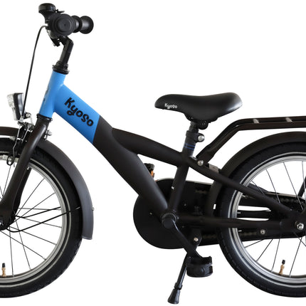 Kinderfiets Kyoso X-Rider 16 inch met remnaaf - zwart/blauw - afbeelding 2