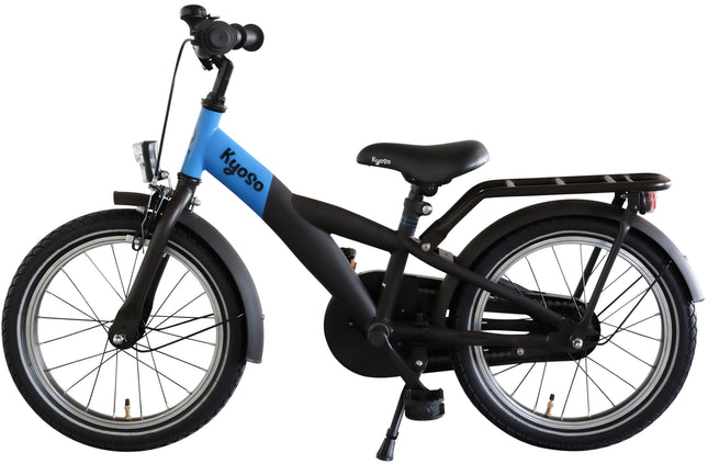 Kinderfiets Kyoso X-Rider 16 inch met remnaaf - zwart/blauw - afbeelding 2