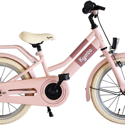 Kinderfiets Kyoso Blossom Breeze 16 inch met remnaaf - mat roze