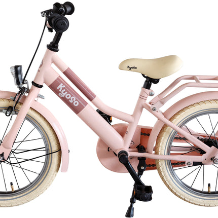 Kinderfiets Kyoso Blossom Breeze 16 inch met remnaaf - mat roze - afbeelding 2