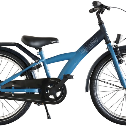 Kinderfiets Kyoso X-Rider 20 inch met remnaaf - donkerblauw/aqua